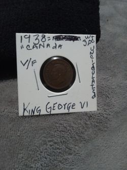 🇨🇦"King George VI.""Holy Grail"(1938=Maple Leaf} V./F.