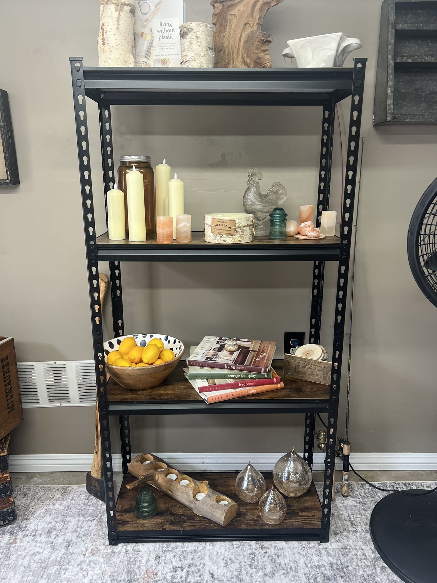 4-Tier Adjustable Steel Storage Rack