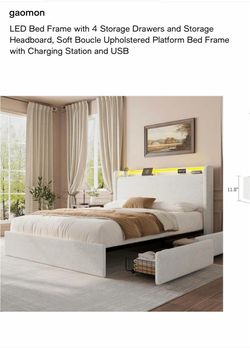 Bed Frame + Night Stands