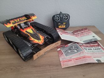 Vintage 1998 Mattel Tyco NITRO DOZER RC w/ Box & Controller 49 MHz