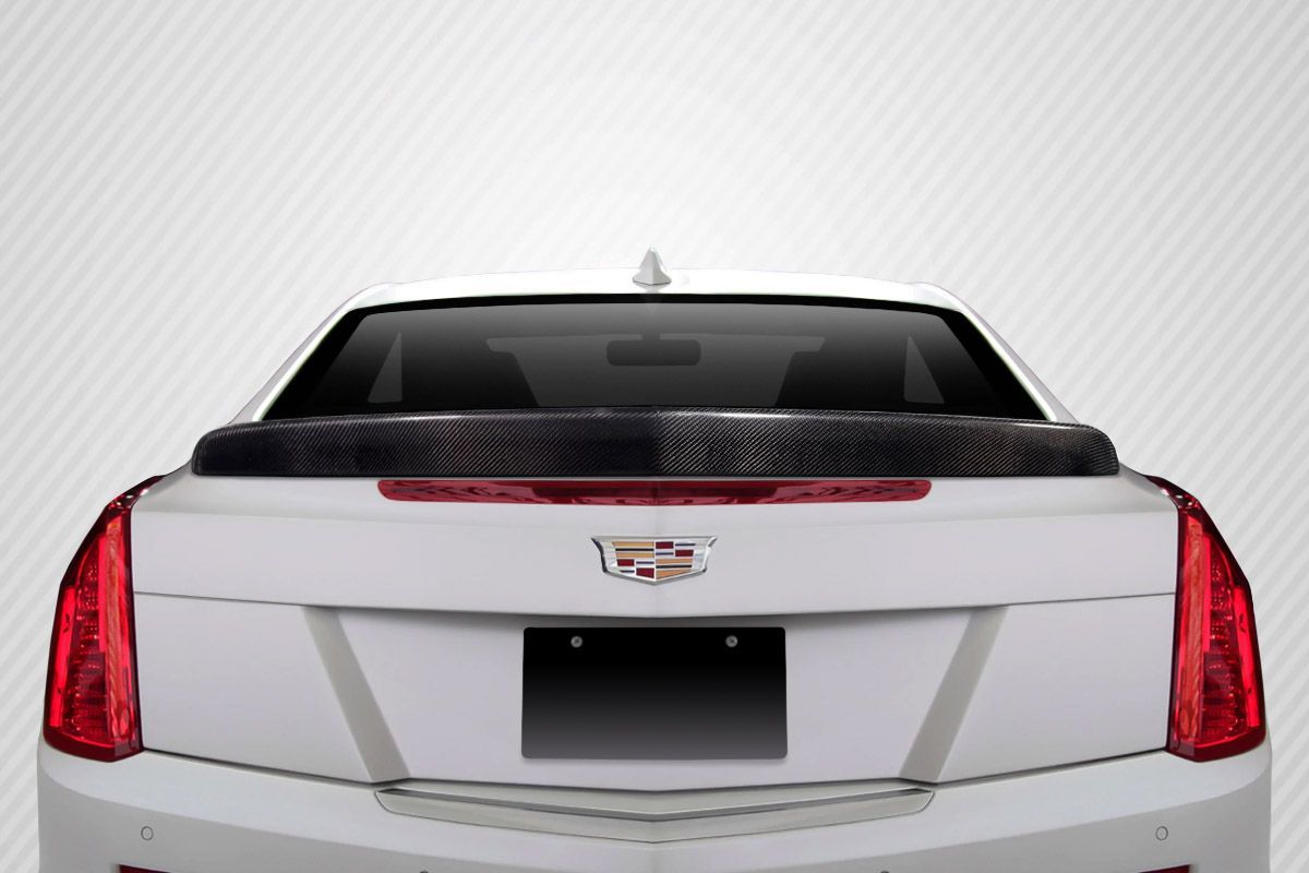 Blemished 2012-2019 Cadillac ATS 2DR Carbon Creations V Look Rear Wing Spoiler - 1 Piece