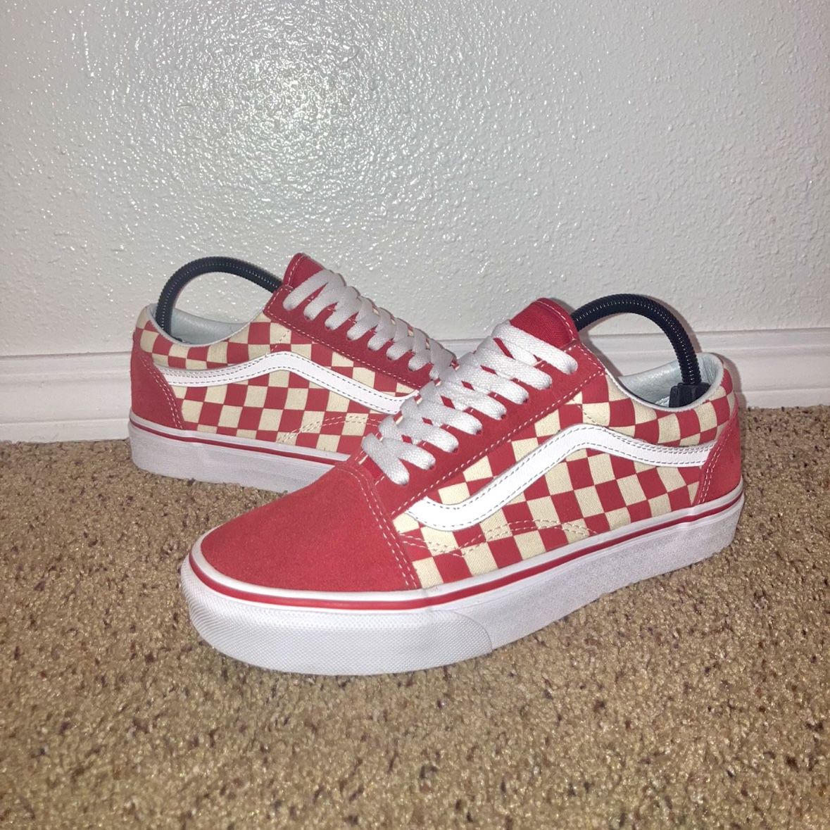 Red Checkered Vans