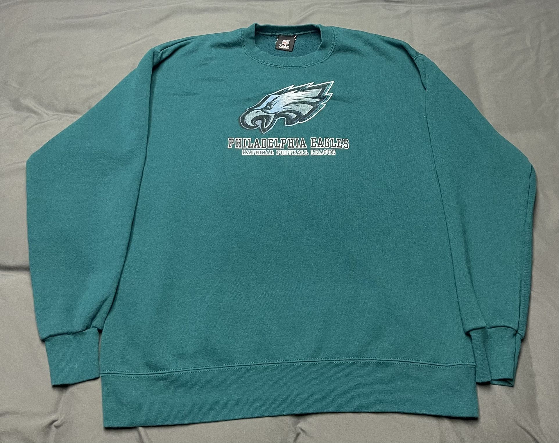 Men’s Philadelphia Eagles Green Crewneck Sweatshirt - Size Large