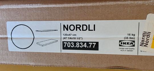 White Ikea Nordli Dresser base and top only