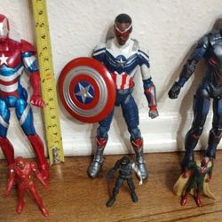 marvel legends iron mans captain America winter soldier miniverse vision ironman action figures $22