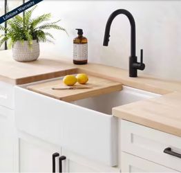 SINKOLOGY Bradstreet II 33 in, drop in kitchen sink, drop in sink, fireclay sink, fireclay, ceramic sink, sink kitchen, kitchen sink, sinkology