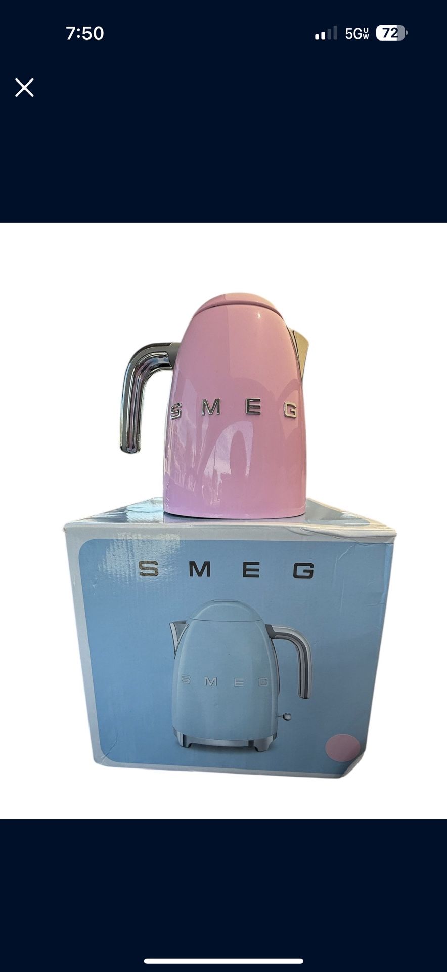 Pink Smeg Kettle 