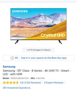 Samsung - 55" Class - 8 Series - 4K UHD TV - Smart - LED - with HDR