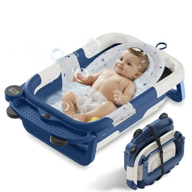 Collapsible Baby Bathtub for Infants to Toddler