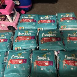 Pampers diapers  Size 3&4 