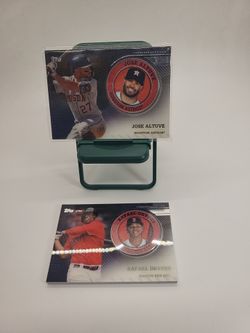 2020 topps medallion cards Devers Altuve