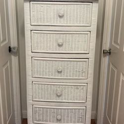 Wicker standing dresser