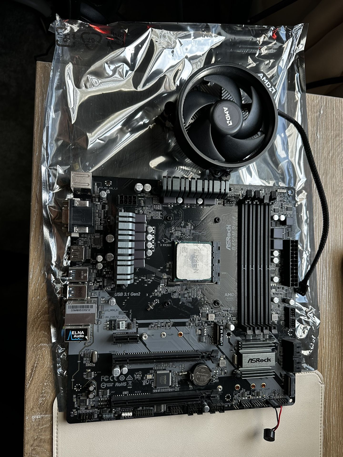 ryzen5 2600 + b450m pro4