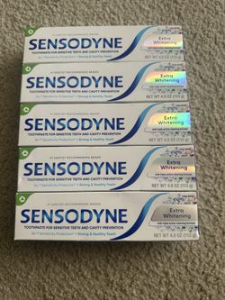 Sensodyne Extra Whitening Toothpaste. 4 oz each. $5 each package