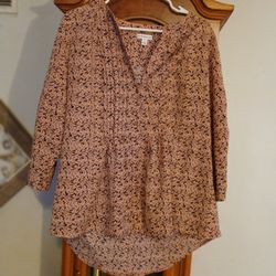 Womens Large Business Floral Top