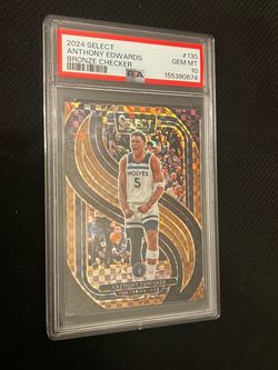 Anthony Edwards 2024 Select Bronze Checker PSA 10