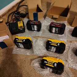 DeWalt batteries 20v 20 v 20 volt lithium Max replacements bundle discounts battery