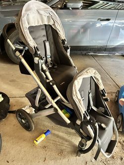 Uppa baby double stroller + bassinet