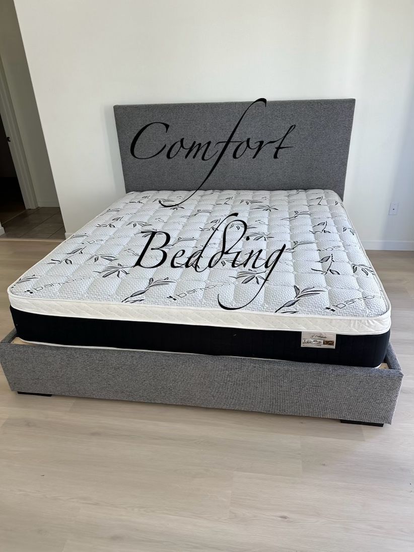 Full Size Mattress Pillow Top New 12” Bed frame Not Included