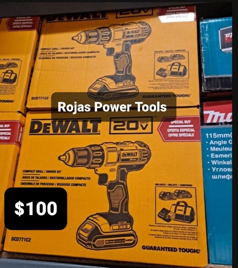 DEWALT 20V MAX COMBO KIT 2BATTERY 1.5/CHARGER/DRILL DRIVER/BAG