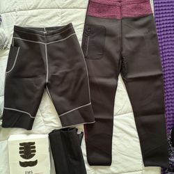 EMS Muscle Stimulator And neoprene Sweat Pants
