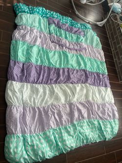Baby crib set with twin size comforter