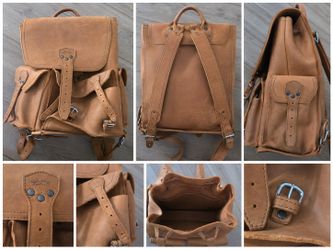 Saddleback Leather Co. Front Pocket Leather Backpack – Full-Grain Leather