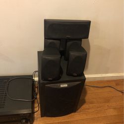 Polk Audio Home Theater Speakers with Pioneer Receiver