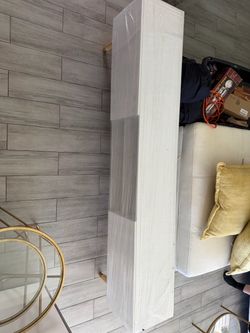 Tall White Wood Bookcase or Shelving Unit