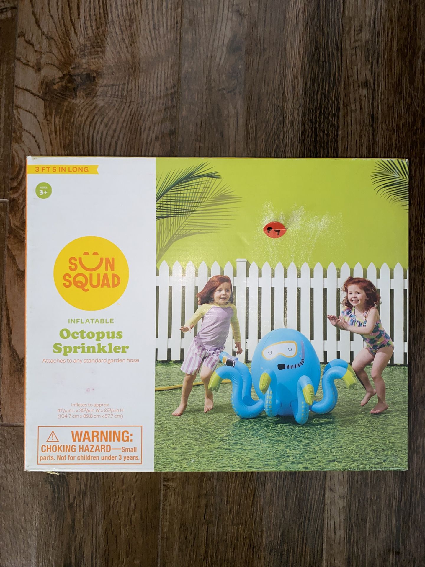 Sun Squad Inflatable Blue Octopus Water Sprinkler 41.25" x 35.5" & 22.75" Tall