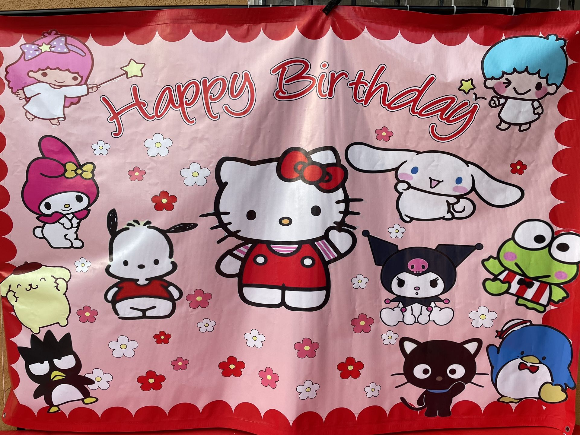 Hello Kitty Happy Birthday Banner