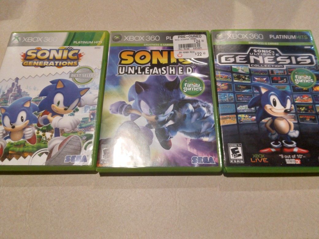 Xbox 360 Jogo Sonic Generetions Original