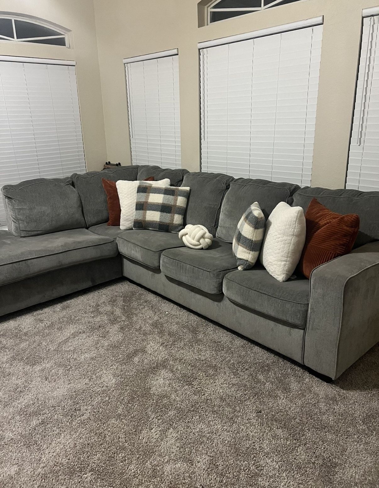 Grey sectional Couch