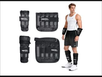 New BeatBoost Ankle Wrist Weights 5lb/10lb/15lb/20lb/25lb/30lb Adjustable Leg Arm Weights for Men Walking Pilates Exercise Workout Gym Aerobics(E687SR