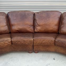 “King Ranch” 🐄🌵Full-Grain Leather Sectional Couch 