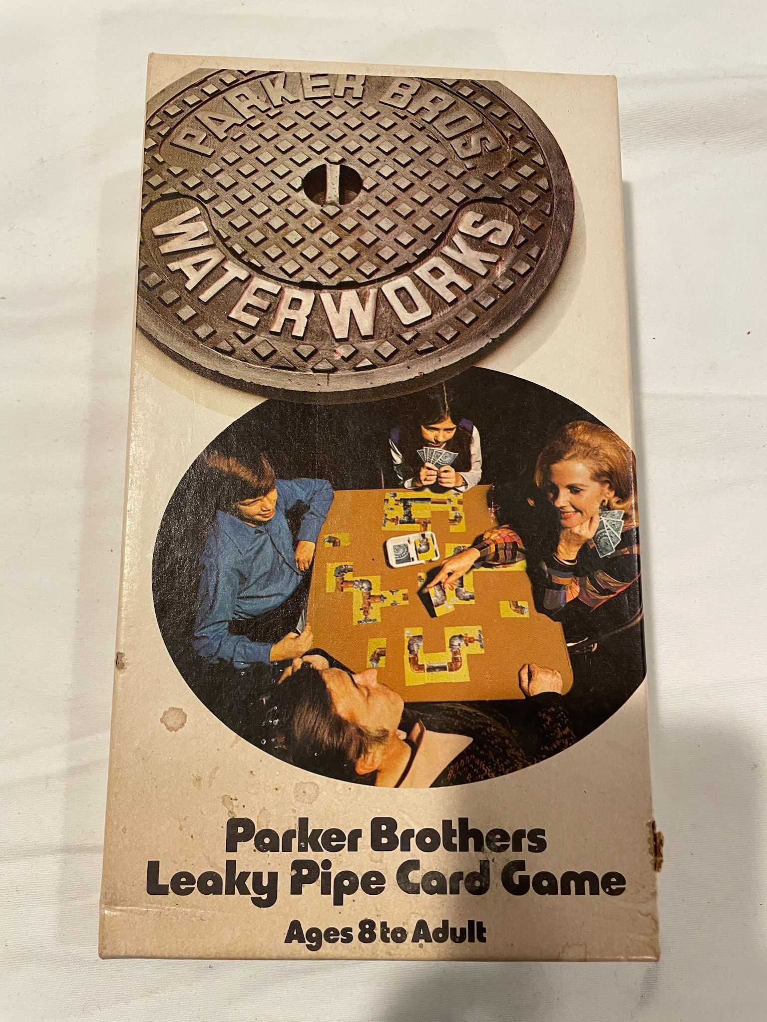 Vintage Parker Brothers Waterworks Leaky Pipe Card Game