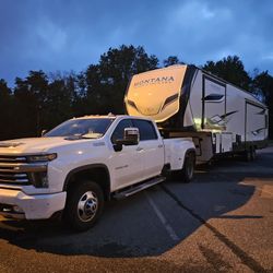 TOWING, MOTORCYCLE,  FIFTH WHEEL,  TOY HAULER 