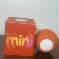 Apple HomePod Mini Smart Speaker Orange Model A2374. Great condition and works.  