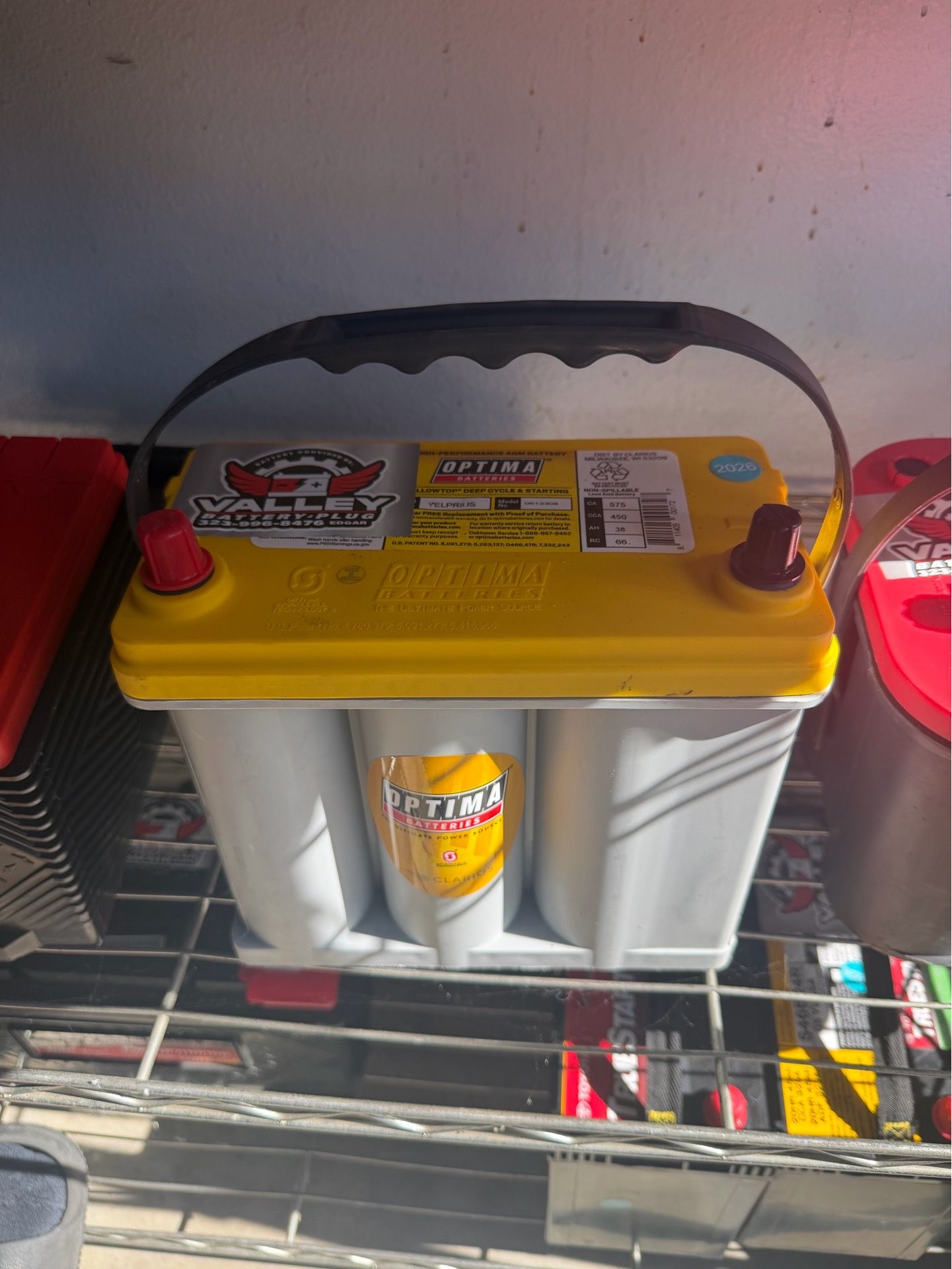 Optima battery for Toyota Prius