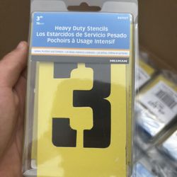 847027 3-Inch Numbers, Letters, and Punctuation Combo Stencil Set 