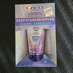 Crest 3D White Deep Stain Remover Enamel Strength Toothpaste 2.1 Oz