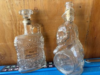 Glass Vintage Liquor Decanters