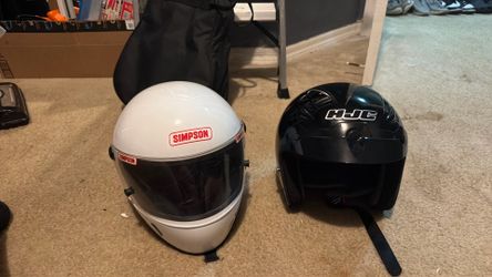 To how much for sale white helmet 40$ black helmet, 50$