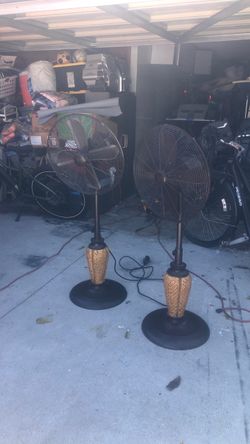 vintage set of fans