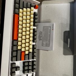 EVO TKL 87 Mechanical Gaming Keyboard - Rainbow Lighting Effects - Linear Switches - Retro Style