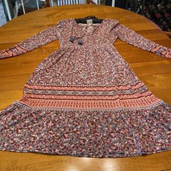 Knox Rose Boho Midi Dress Size Small 