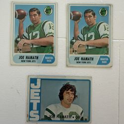 Broadway Joe Namath football 🏈 card LOT