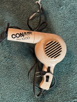 vintage conair pro 1000 hair dryer WORKS!