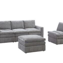 Sofa, Chair & Ottoman