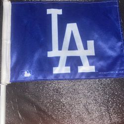 LA DODGERS CAR FLAG NEW $10 Visalia 